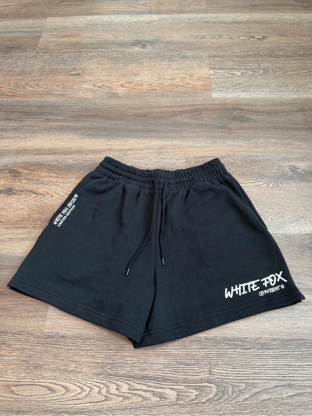 White Fox Society Limited Edition Lounge Shorts Black Size Small Athletic Comfy